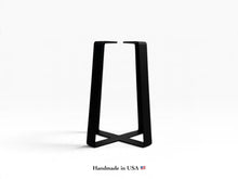 Wide Bottom Trapezoid Cross Base/End Table