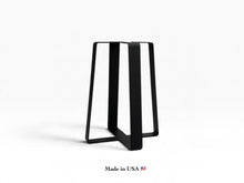 Wide Bottom Trapezoid Cross Base/End Table