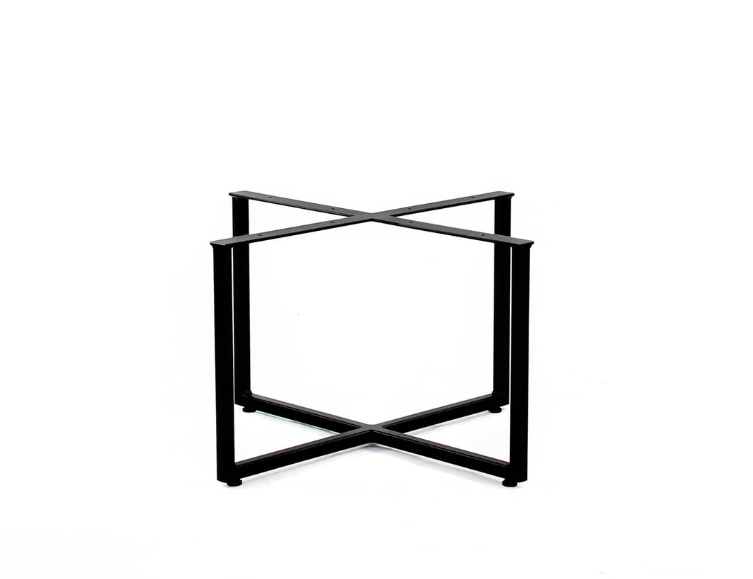 Square Tubing Cross Base/Coffee Table